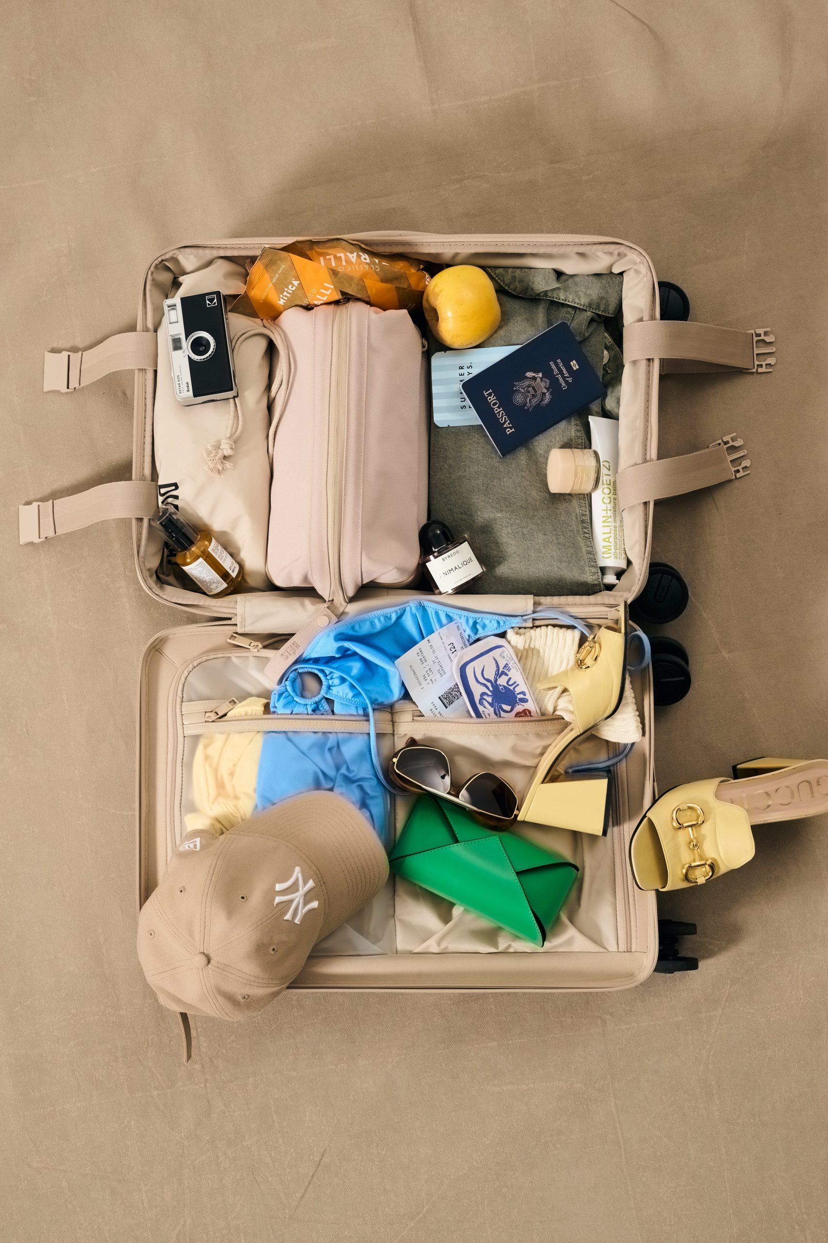 The Carry-On Roller in Beige - Image 3
