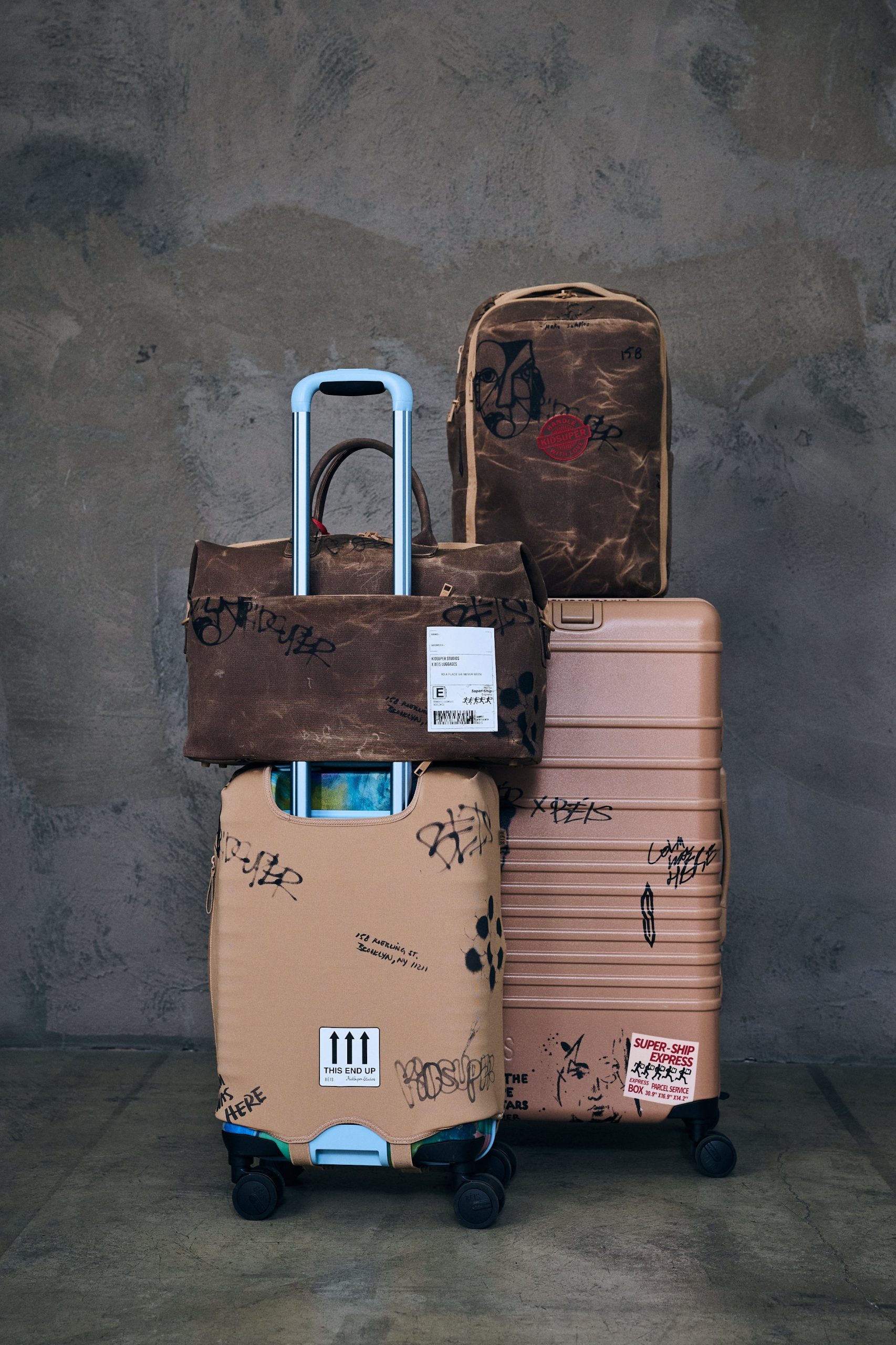 BÉIS x KidSuper The Trunk Check-In Roller in Cargo - Image 5