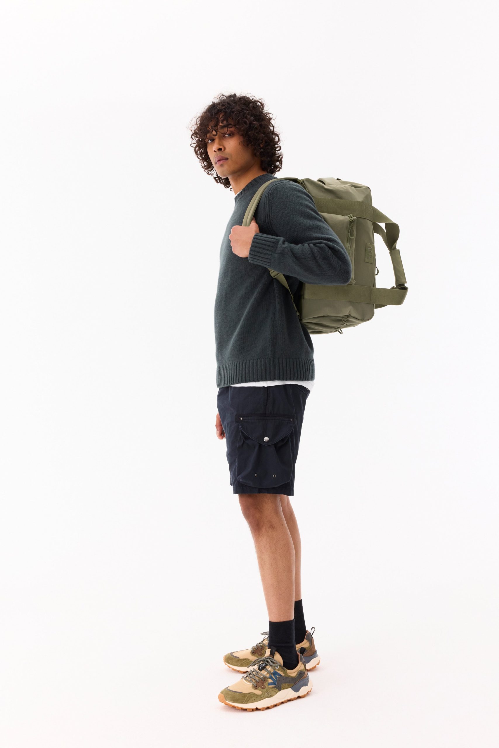 The Sport Duffle Backpack in Olive - Image 4