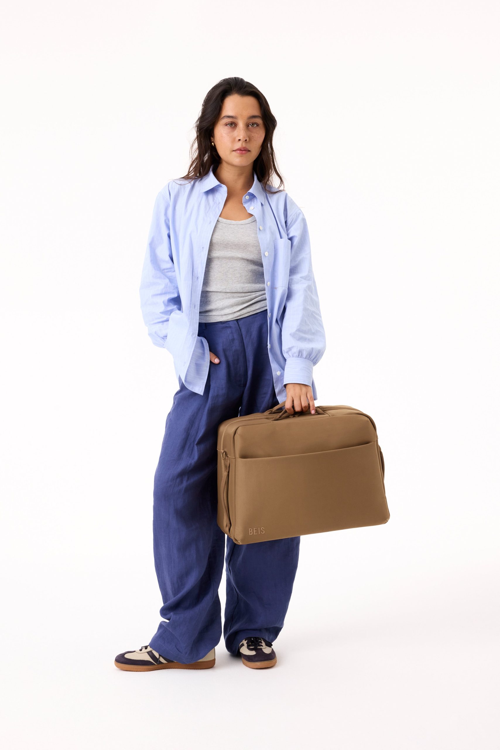 The Ultimate Travel Duffle in Camel - Image 5