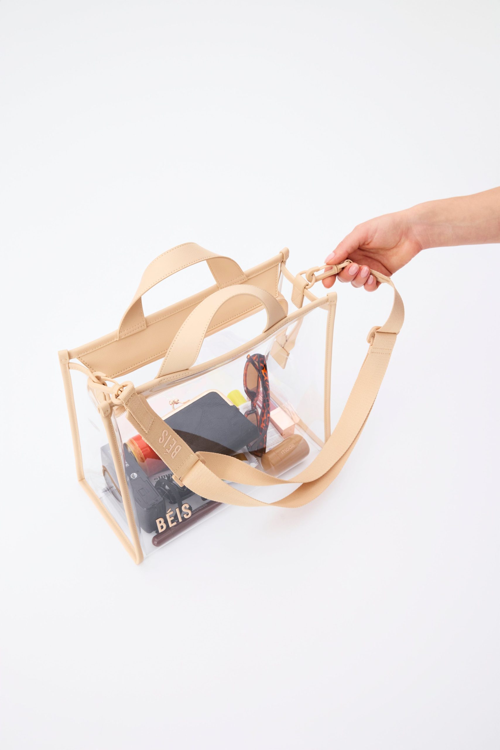 The Stadium Tote in Beige - Image 6