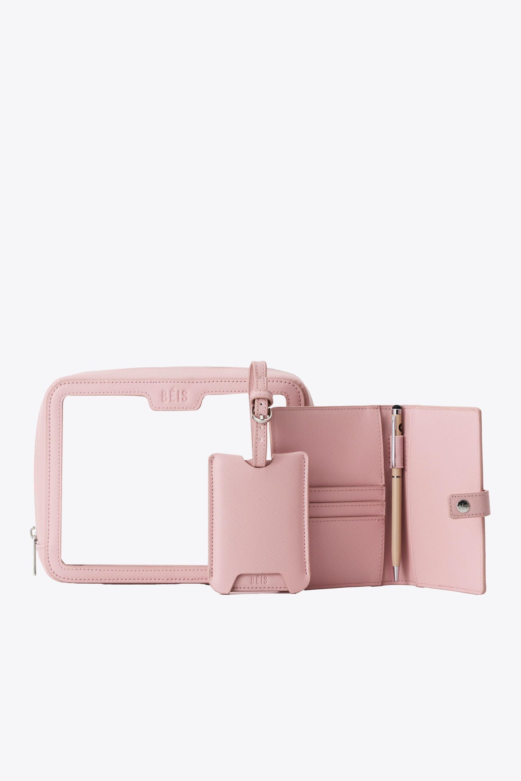 The Passport & Luggage Tag Set in Atlas Pink - Image 5