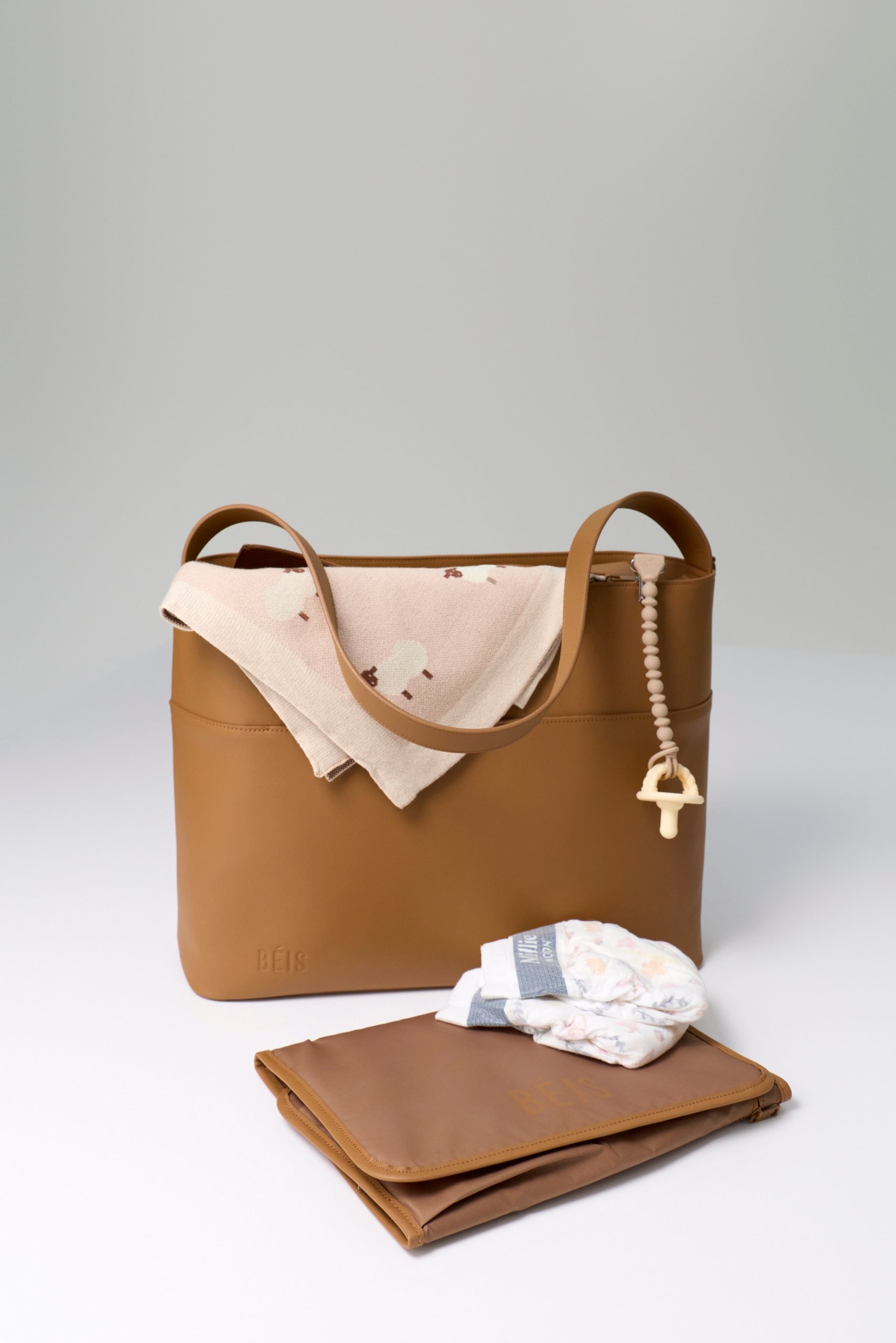 The Diaper Tote in Camel - Image 3