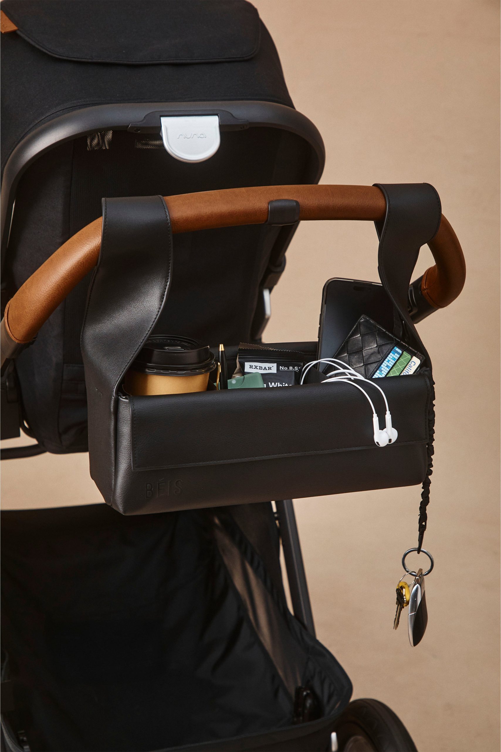 The Convertible Stroller Caddy in Black - Image 2