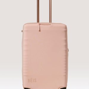 The Medium Check-In Luggage Cover in Atlas Pink