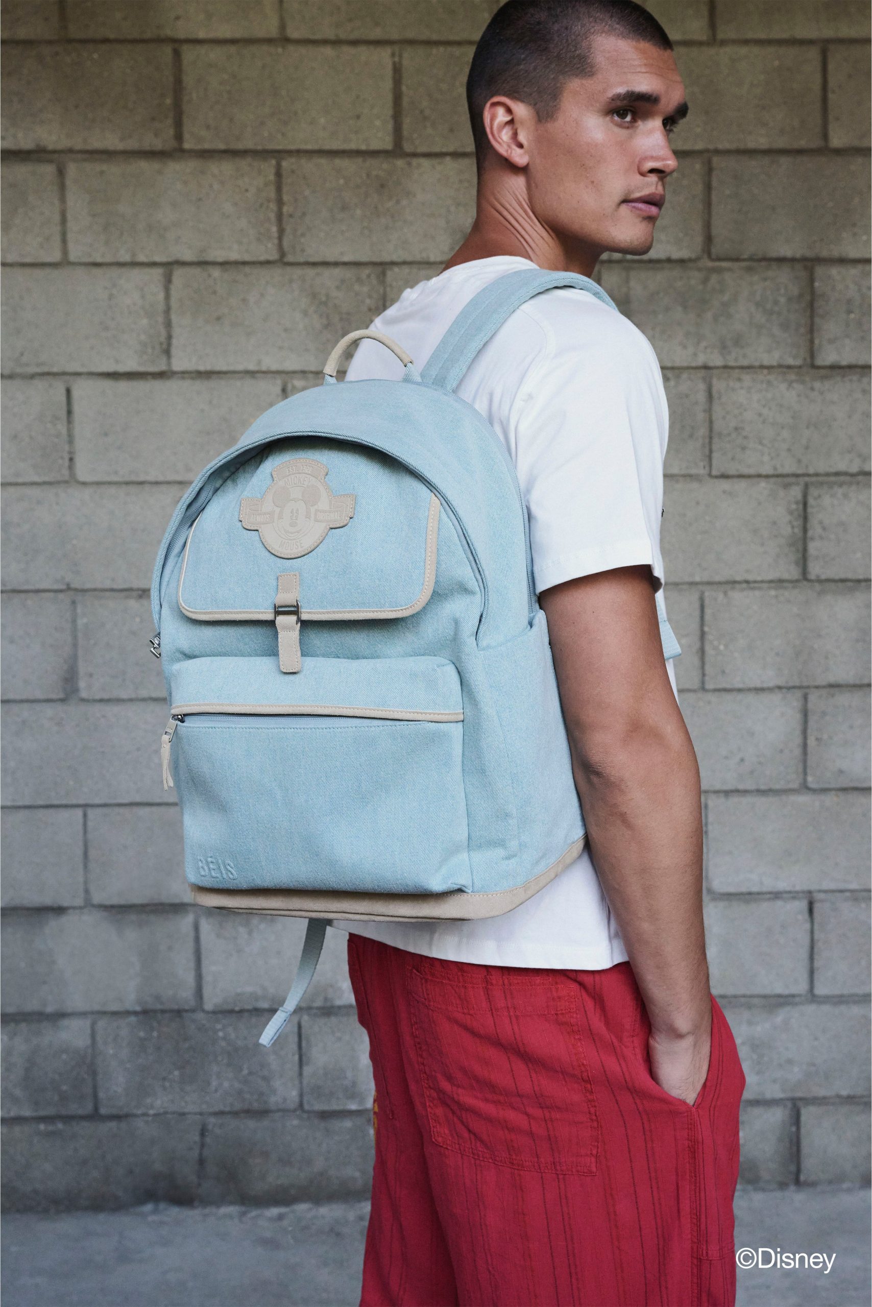 The Disney Backpack in Blue Jeans - Image 3