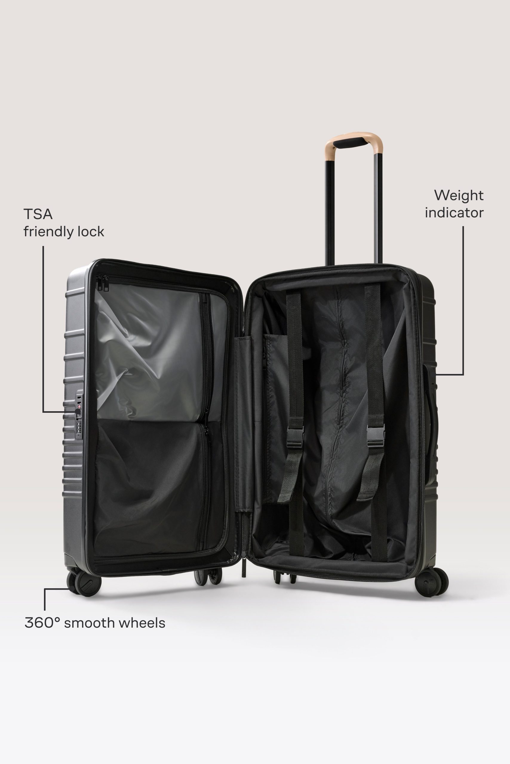 The Medium Check-In Roller in Black - Image 2