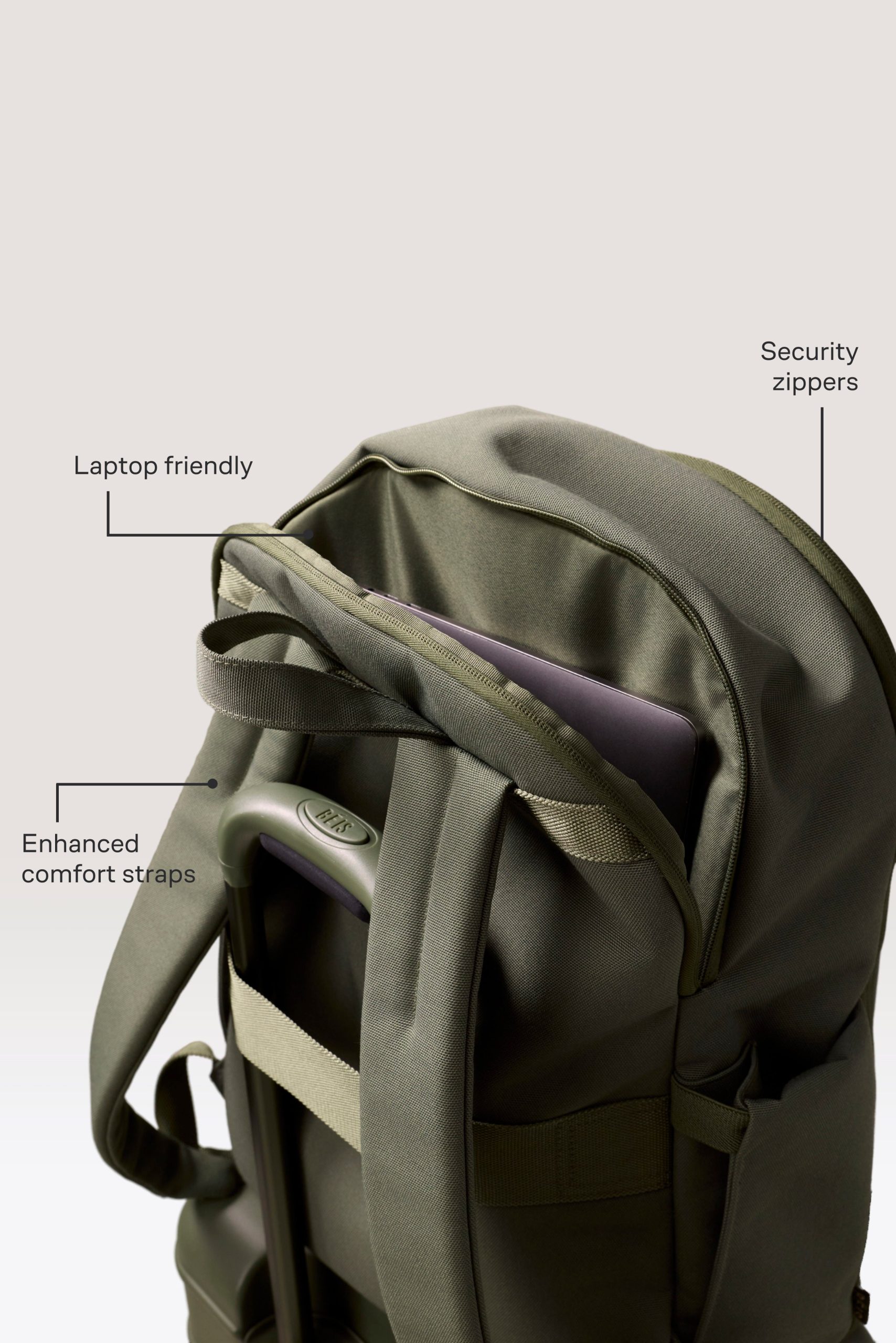The Travel Backpack in Olive - Image 2